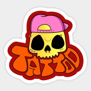 Inked Street Skull Sticker